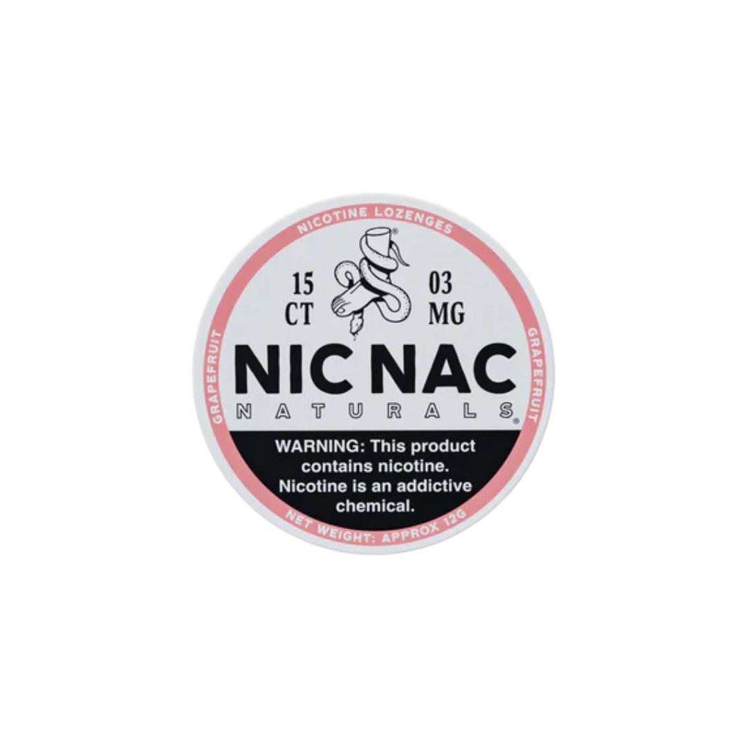 3mg Nic Nac Naturals Nicotine - 15 Lozenge Tablets