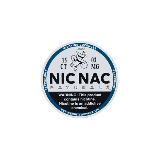 3mg Nic Nac Naturals Nicotine - 15 Lozenge Tablets