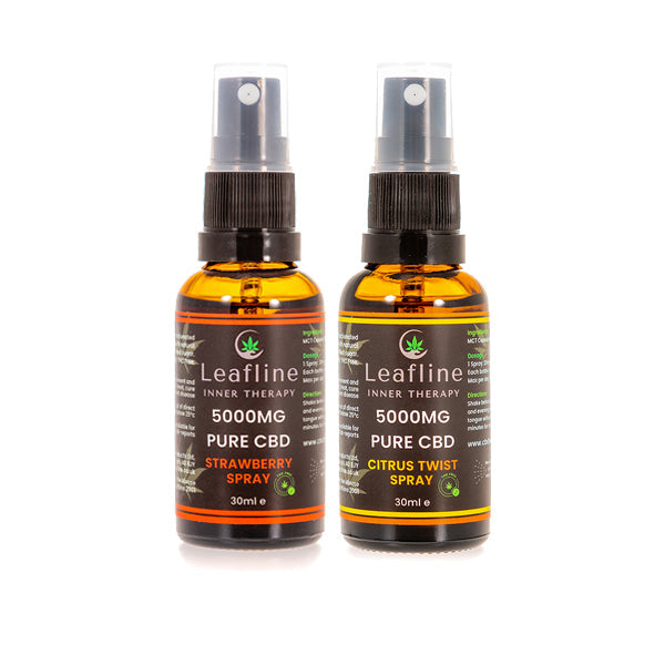 CBD Leafline 5000mg CBD MCT Oil Spray - 30ml