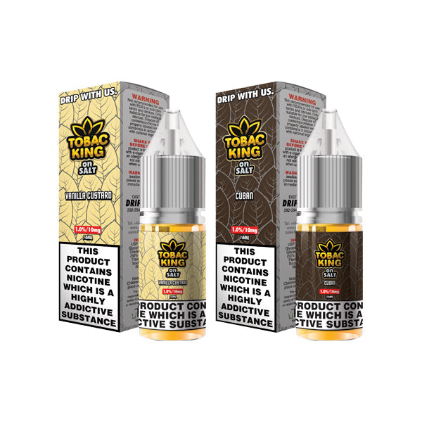 10mg Tobac King Salts By Drip More 10ml Nic Salts (50VG/50PG)