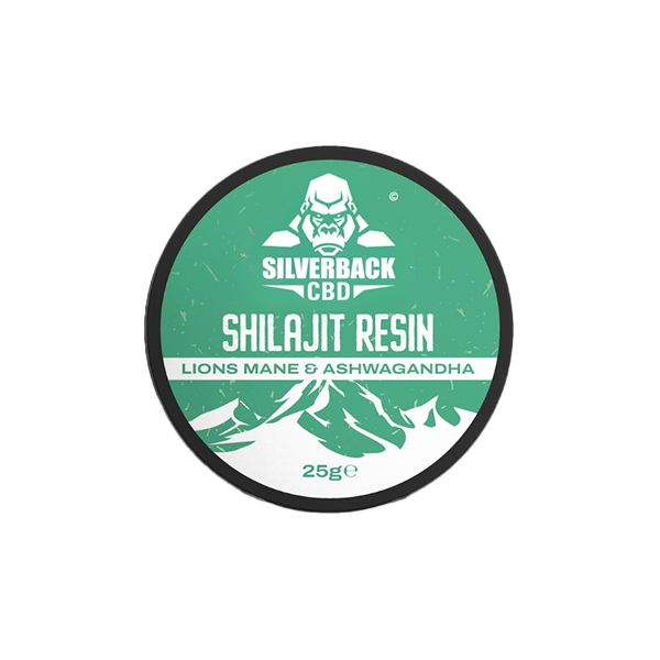 Silverback Ashwagandha & Lions Mane Infused Shilajit Resin 25g