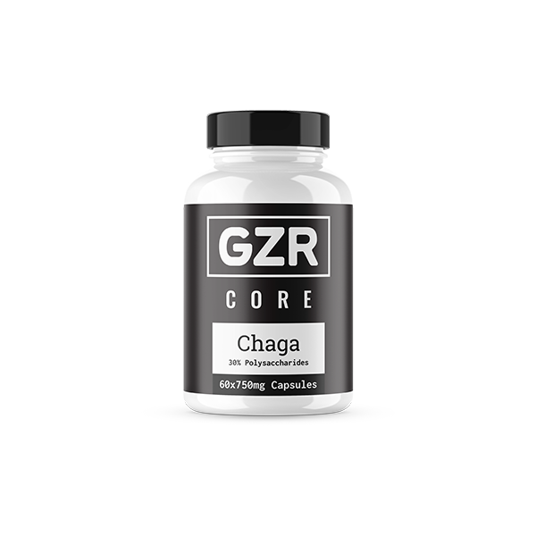 GZR 750mg Chaga Capsules - 60 Capsules