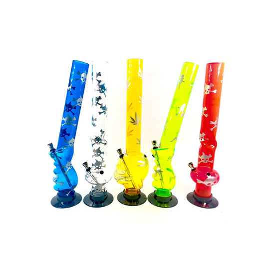 18" Mixed Design Acrylic Bong - FAP-A